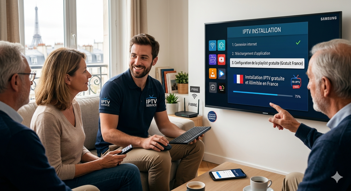 Installation IPTV gratuit France sur Smart TV